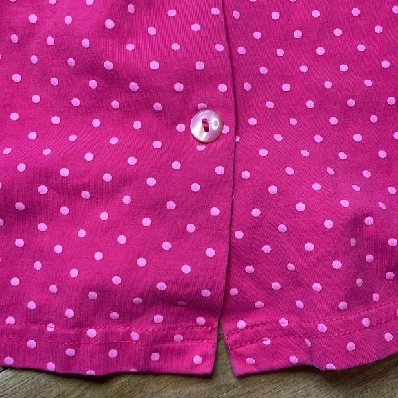 Le Top brand Girl’s 4T Polka Dot Button Dress with Heart Pockets and Roses! - Picture 5 of 10